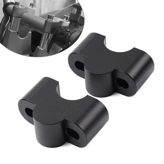 Handlebar Riser Lift Kit Clamps 7/8 Bar 25mm Height Black for Honda for Kawasaki