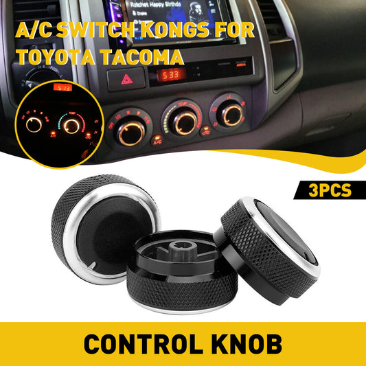 For 2005-2015 for Toyota Tacoma 3X Car Air Condition Switch Control A/C Knob Durable