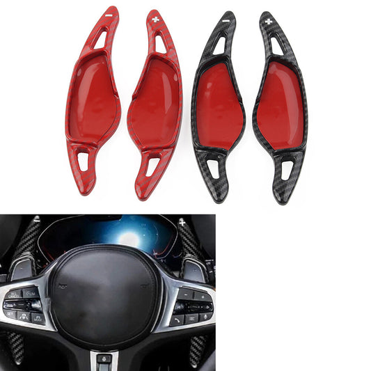 for BMW 3/5/6/7/8 Carbon Fiber Look Steering Wheel Paddle Shifter Extension