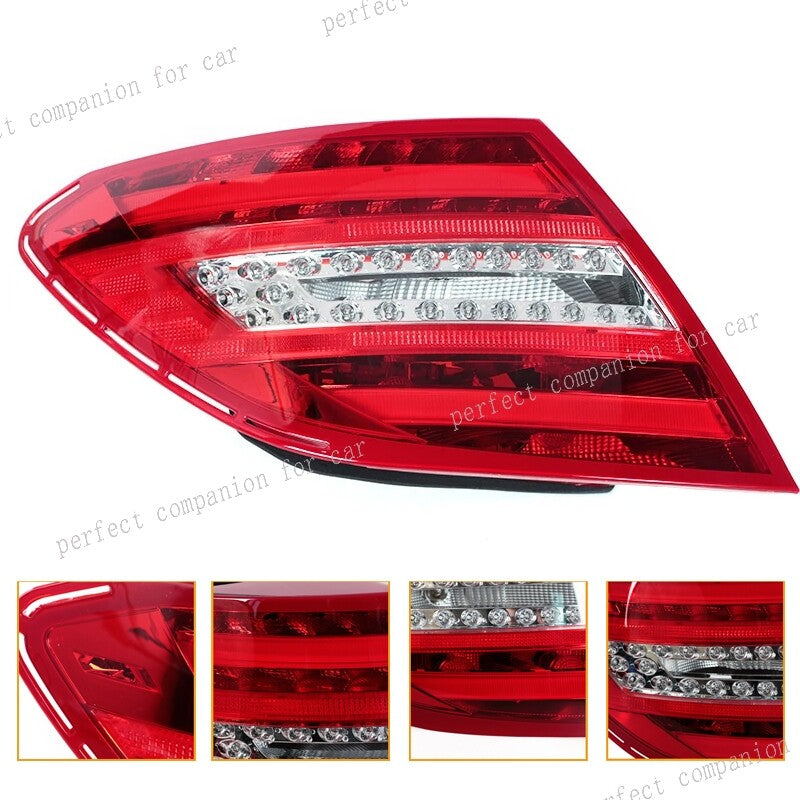Left Side Tail Light Rear Brake Lamp for Mercedes Benz C Class W204 2011-2014