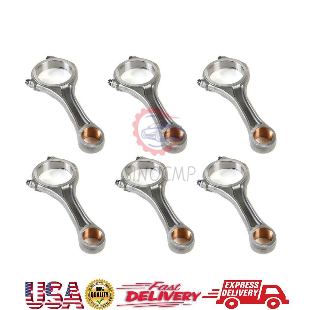 6Pcs Connecting Rods Fits for VW Touareg Phaeton for Audi Q7 A4 3.0TDI 059198401F