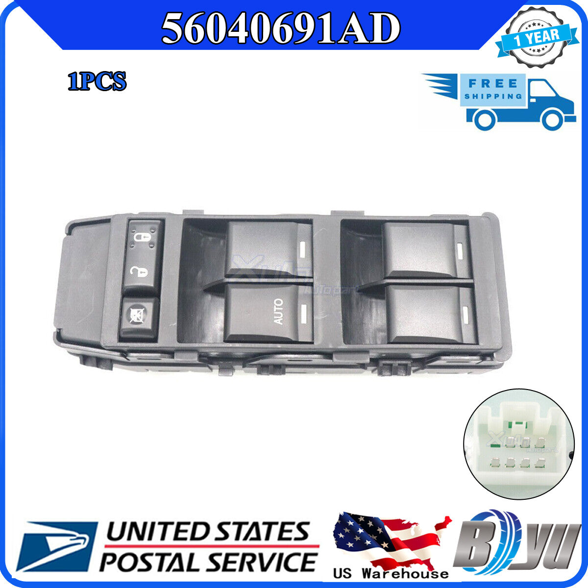Suitable for Chrysler caliber compasses 2010-07 power window switch left master 56040691AD - v