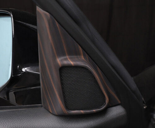 2Pcs Red Carbon Fiber Interior Window Control Cover Trim for 370Z- v