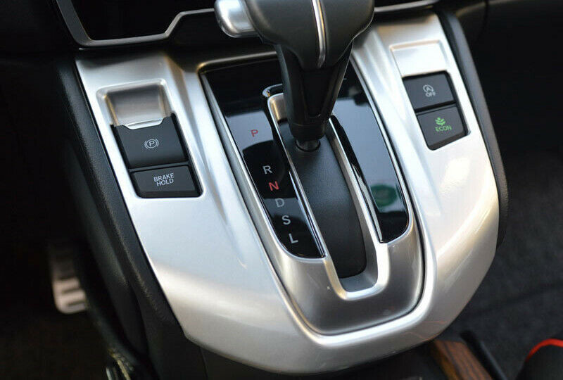 Middle Console Gear Shift Panel Trim for Honda CRV CR-V 2017-2022 Matte Silver
