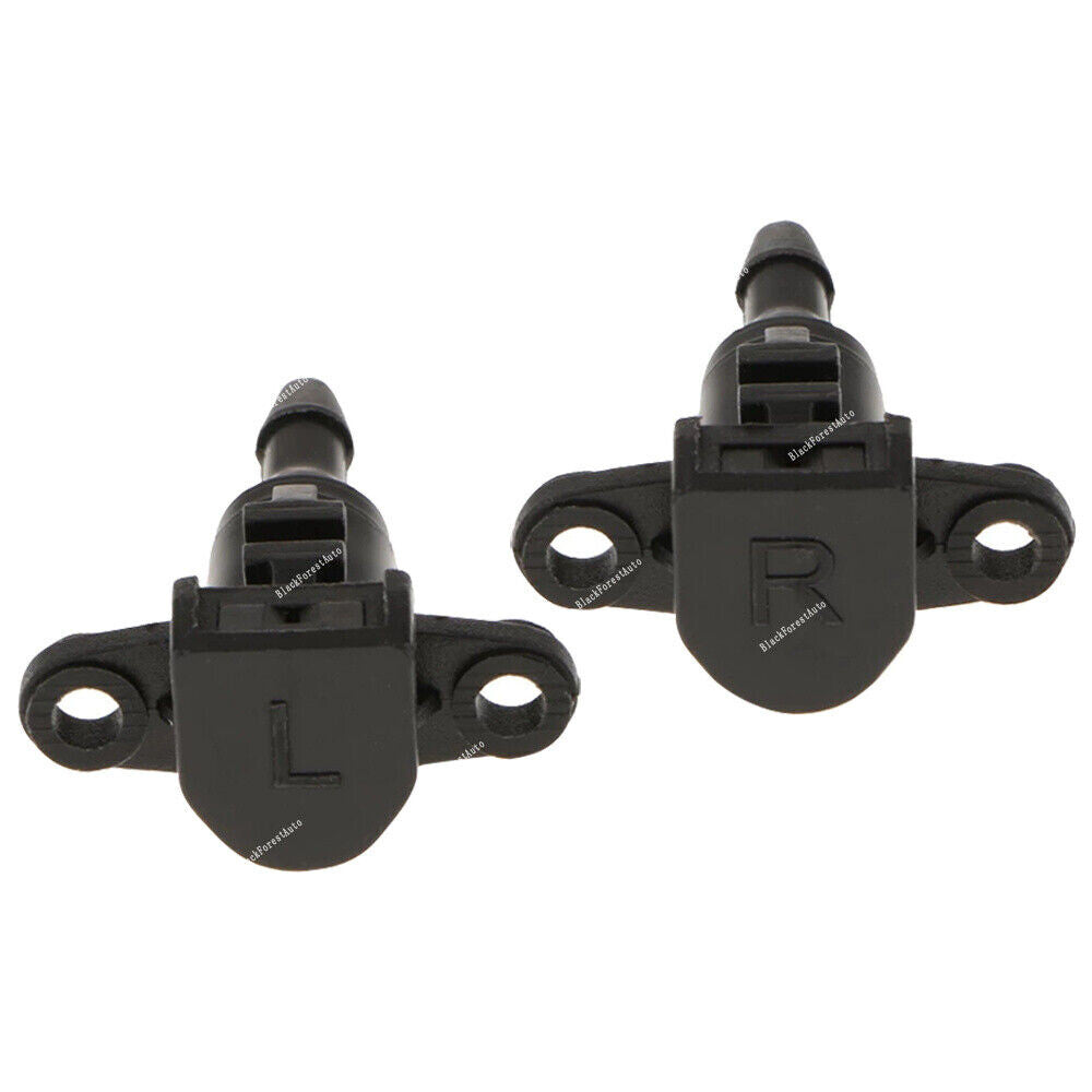 2pcs Windshield Sprayer Washer Nozzle Black LHRH Fits for Hyundai for Elantra Avante