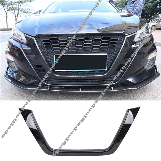 for Nissan Altima 2019-2022 Carbon fiber FRONT Bumper Grills Moulding Cover Trim