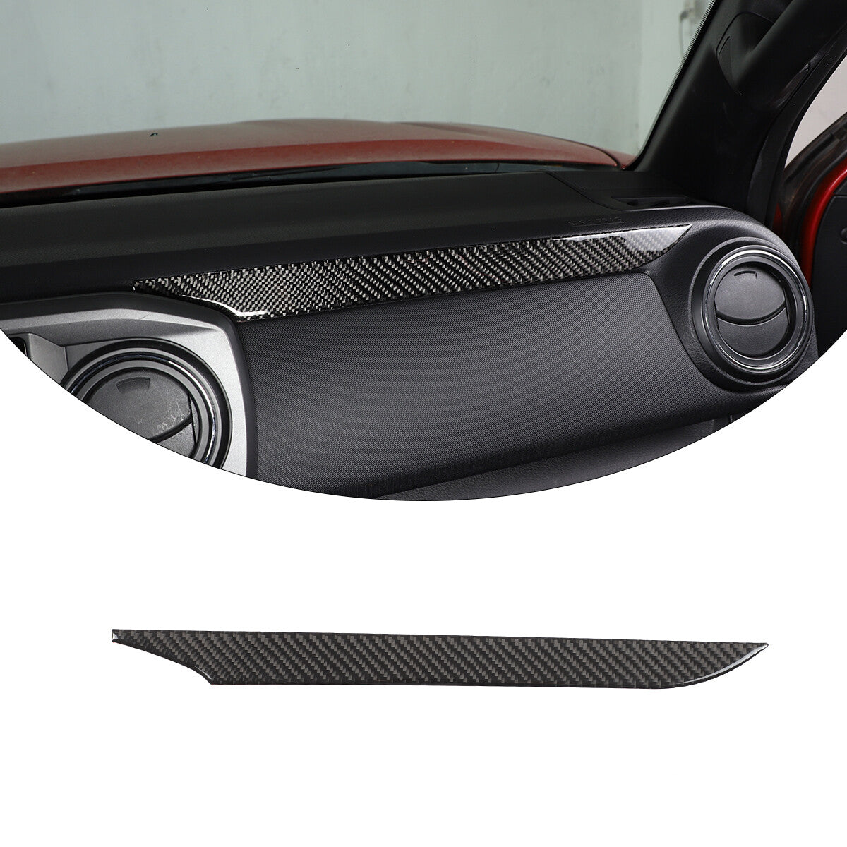 4-Piece Red Inner Door Inner Handle Frame Trim for Tacoma 2005-14 2015- v