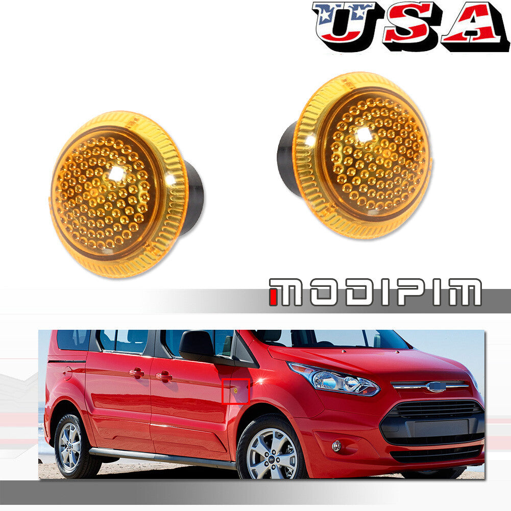Suitable for 10+ Transit Connect side mudguard turn signal relay amber 1 pair- v