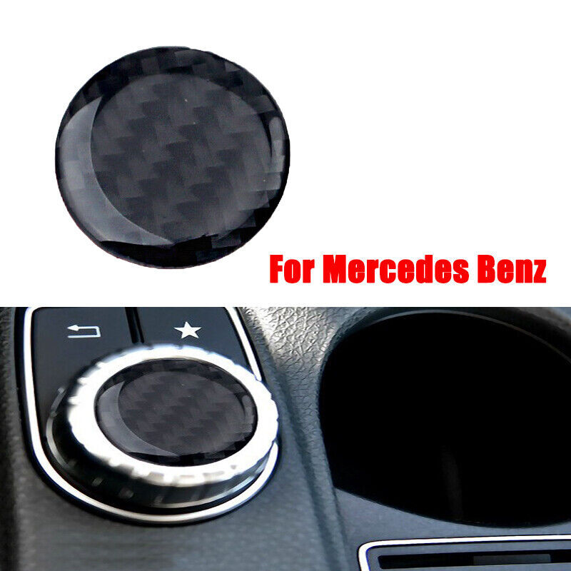Carbon fiber interior multimedia knife decorative sticker for GLE, GLS, ML, GL 16-19- n