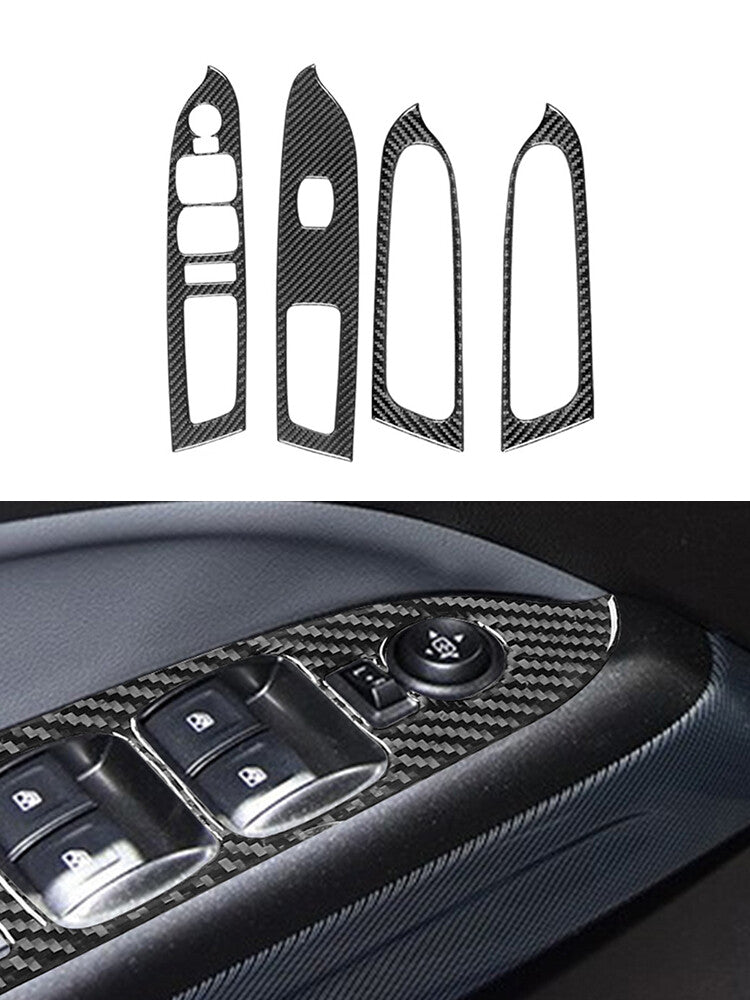 for Audi Q5 Red Carbon Fiber Interior Passenger Side Dash Cover Trim Strip v