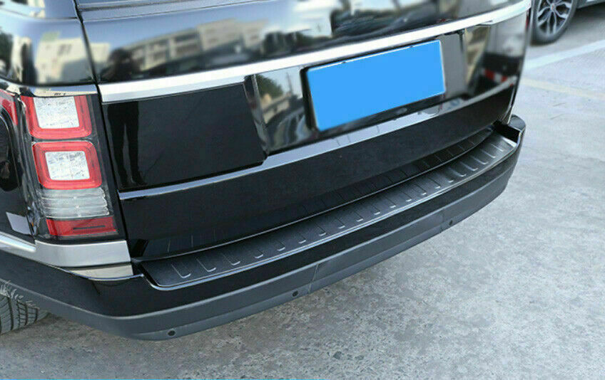 Black Rear Bumper Protector Sill Scuff Plate Trim for Range Rover L405 2018-2020