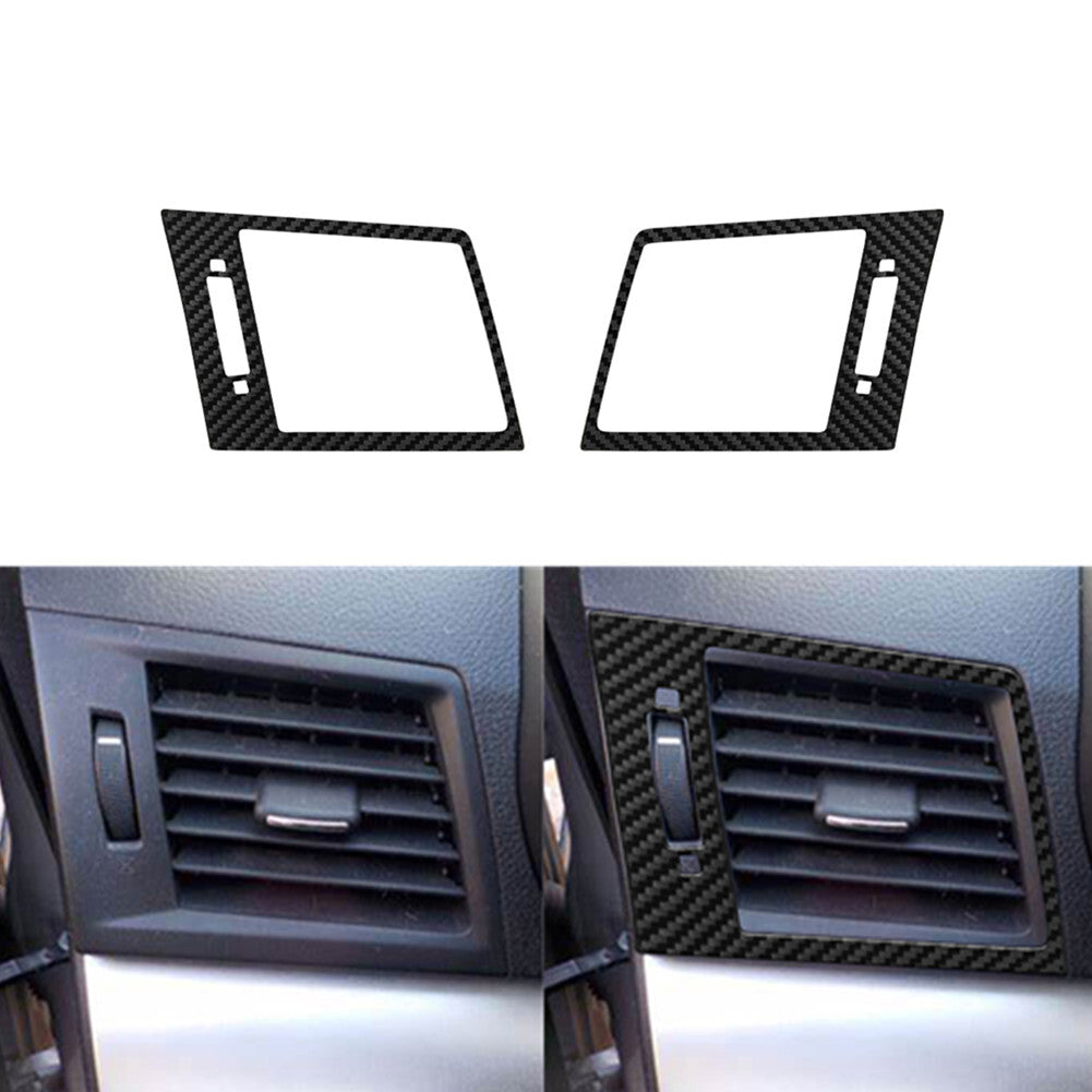 2Pcs Red Carbon Fiber Interior Radio With CD Cover Trim For FX4 04-08 v