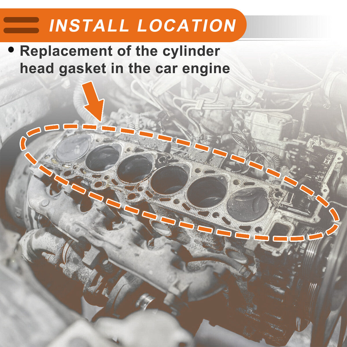 2PCS Cylinder Head Gasket for Subaru Impreza 1999-2011 Non-Turbo1 11044AA642 AU