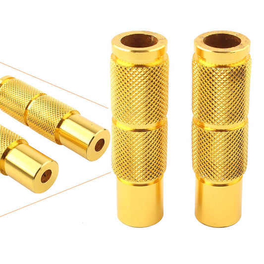 Universal Motorcycle Gold Rider Racing Folding Pedals Foot Pegs Footrest Rearset