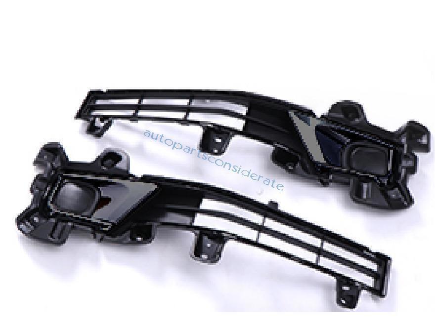 for Toyota for Land Cruiser 2016-2021 ABS Black Front Fog Light Eyelid Molding Trim