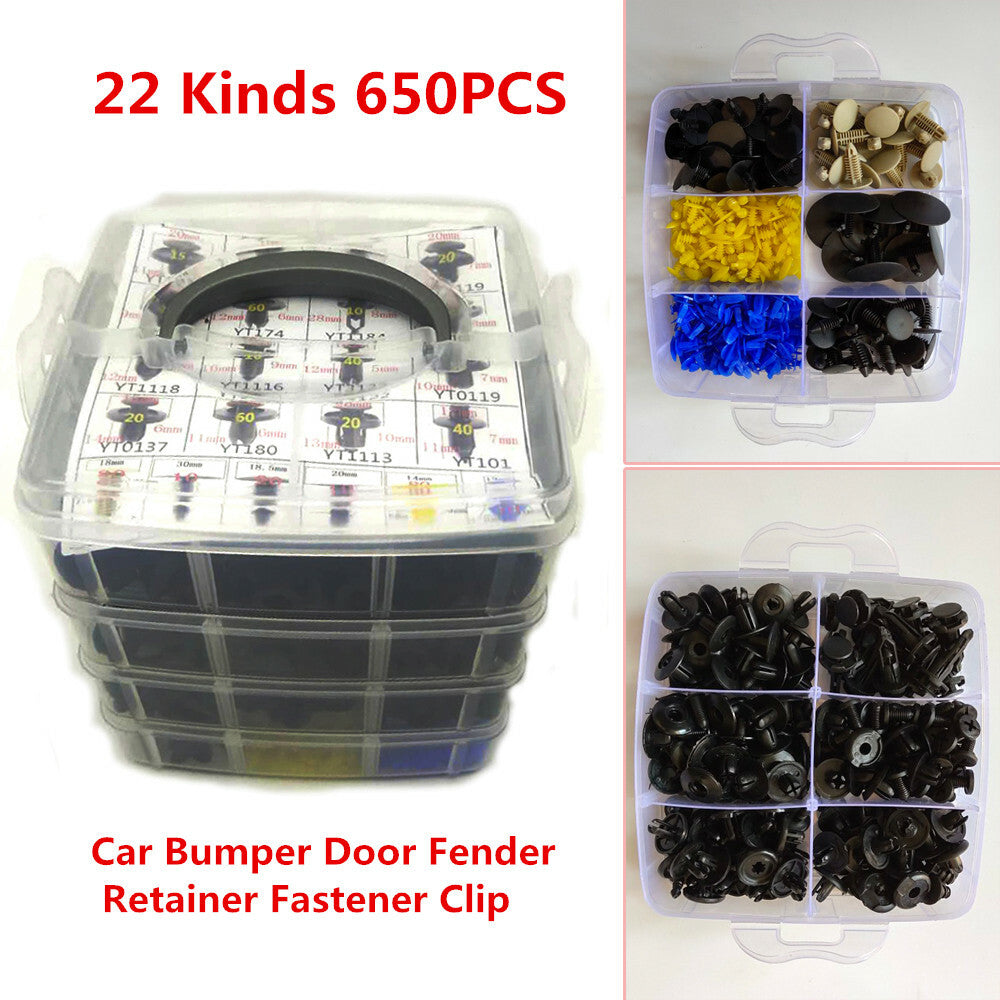 650x Front Lip Door Fender Fixing Clip Car Surface Clamp Molding Fixing Trim - n
