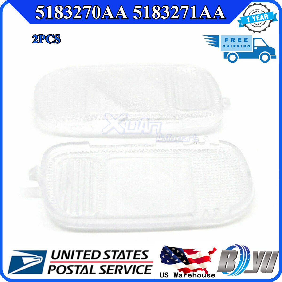 5183270AA 5183271AA Suitable for Dodge for Ram American Console Dome Reading Light Lens Kit Q