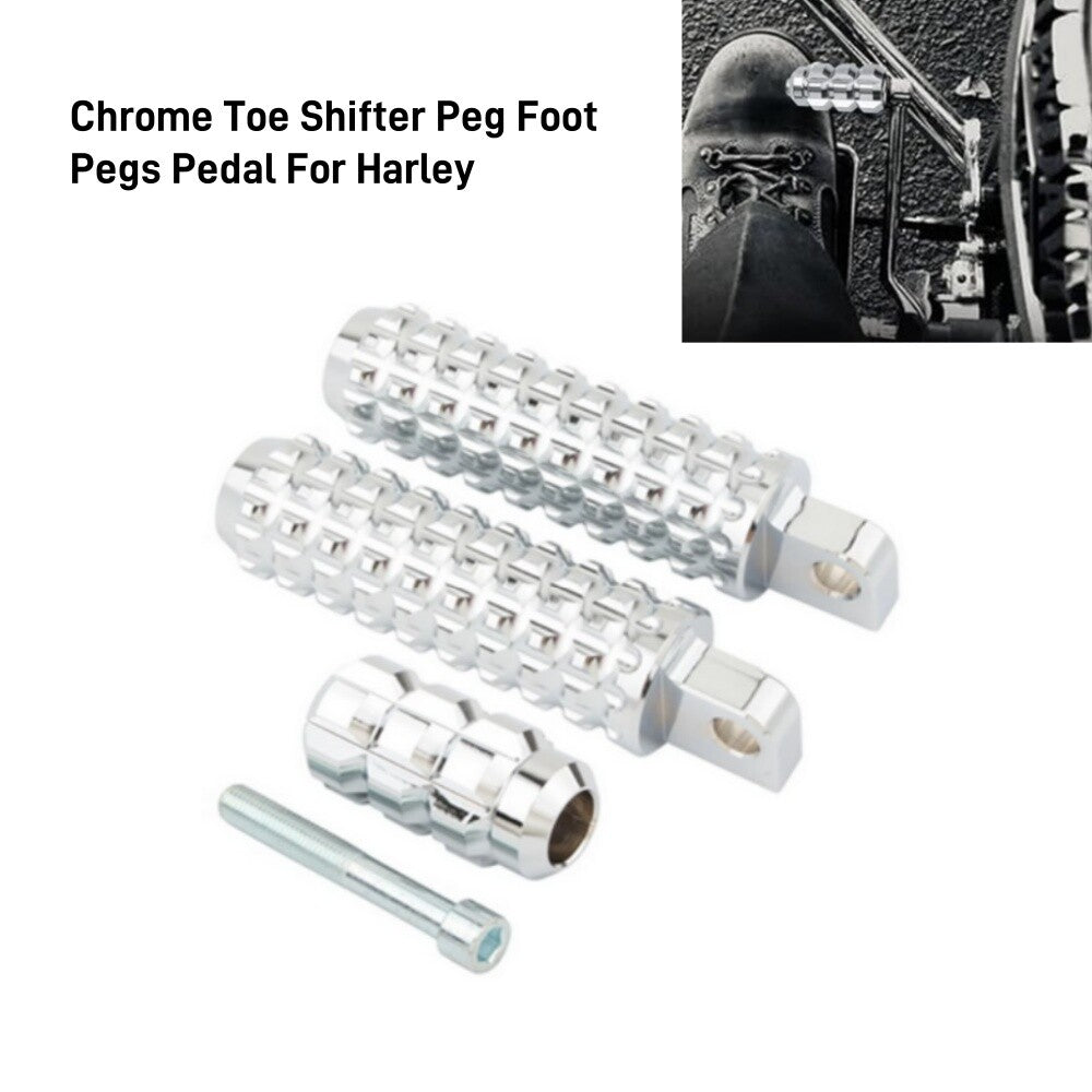 Chrome Toe Shifter Peg Foot Pegs Pedal for Harley Breakout FXSB FXSBSE 2013-2017