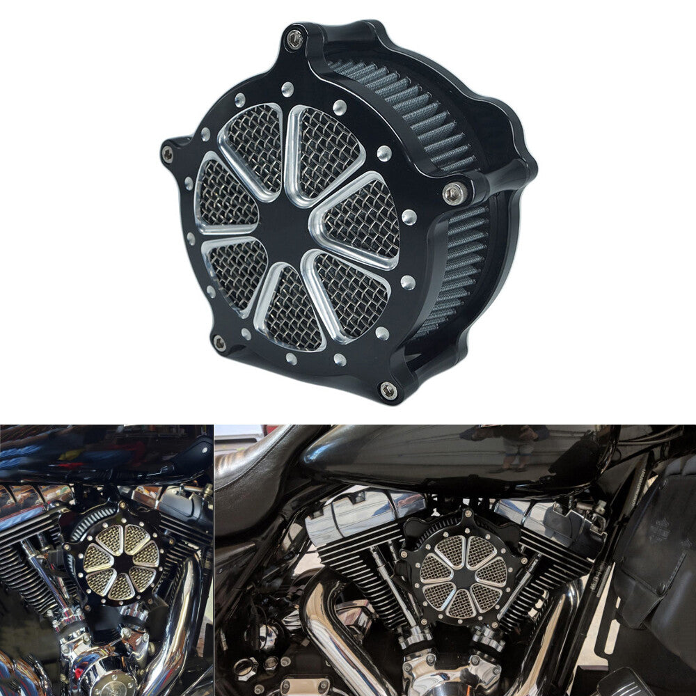 Motorcycle Air Cleaner Intake Filter for Harley Dyna Road King Electra Glide