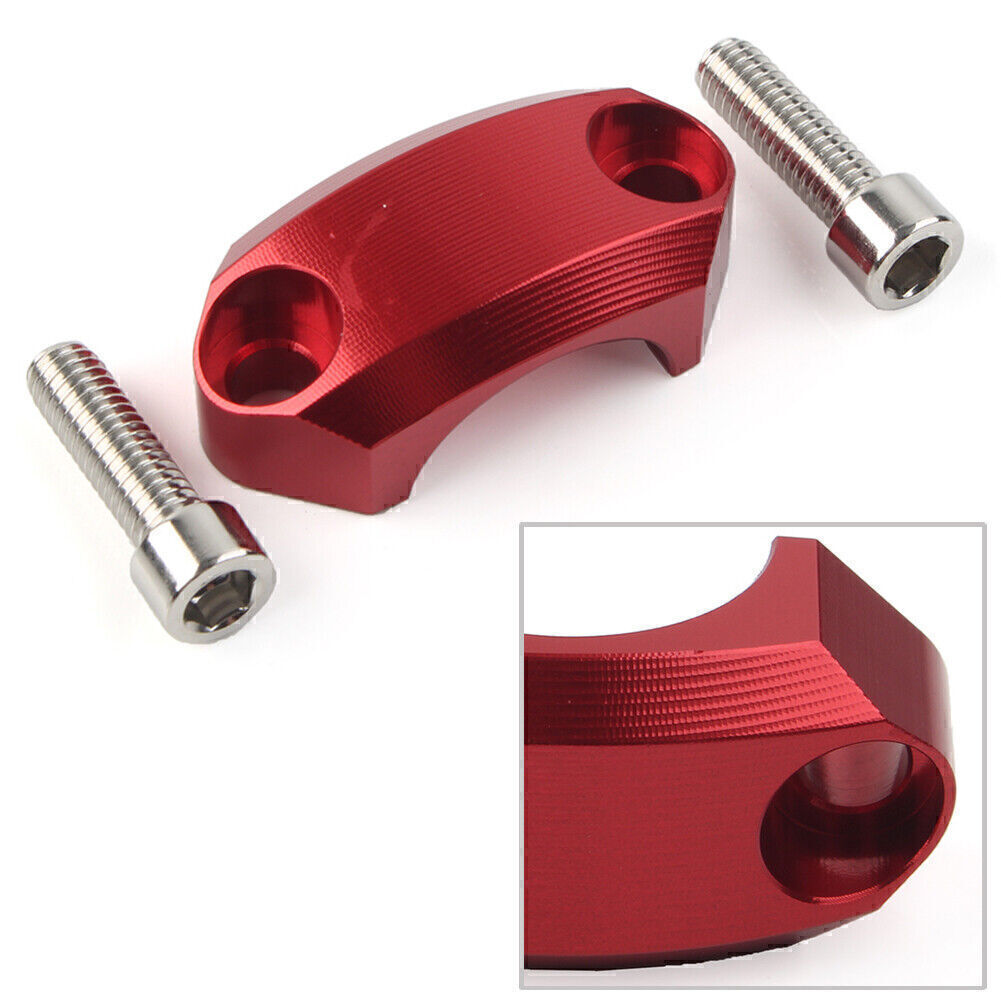 For Motocross MX Enduro Motorbike 22mm Red Master Cylinder Perch Clamp Cover Q