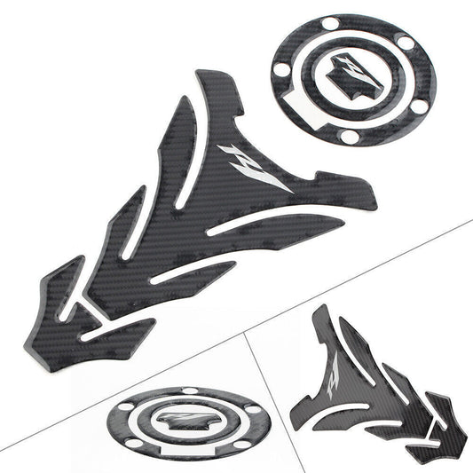 Carbon Fiber Gas Cover 3D Decal Fuel Tank Pad for Yamaha YZF1000 YZF-R1 R1M