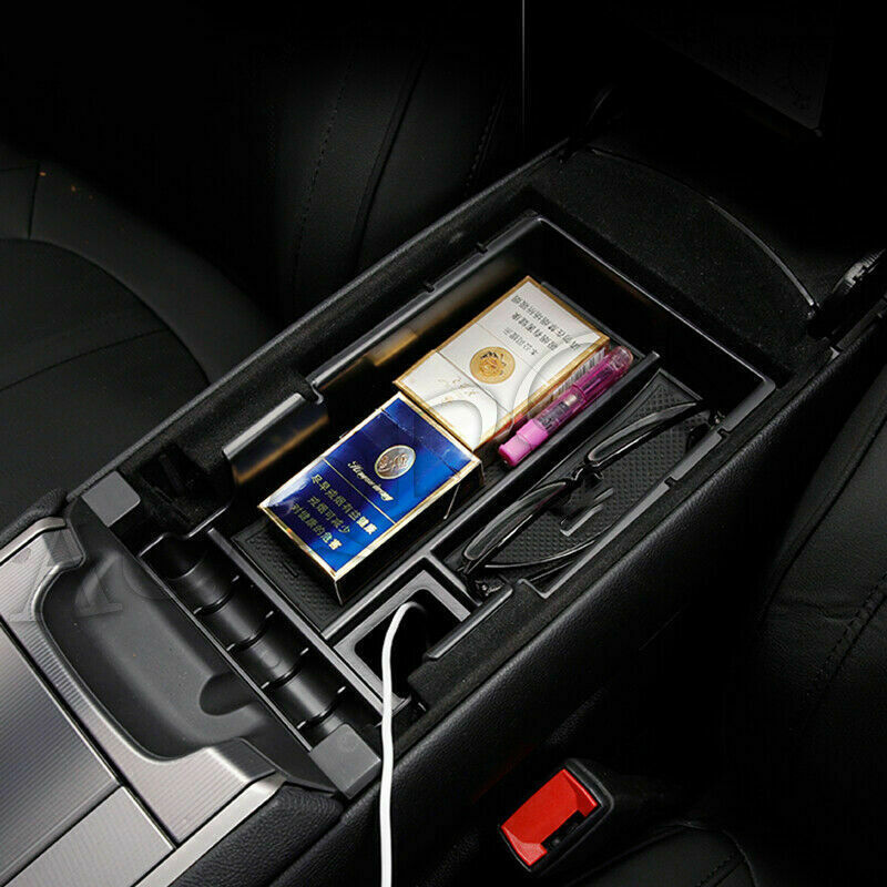for Lincoln MKZ 2017-2019 Armrest Storage Box Center Console Tray Container Trim