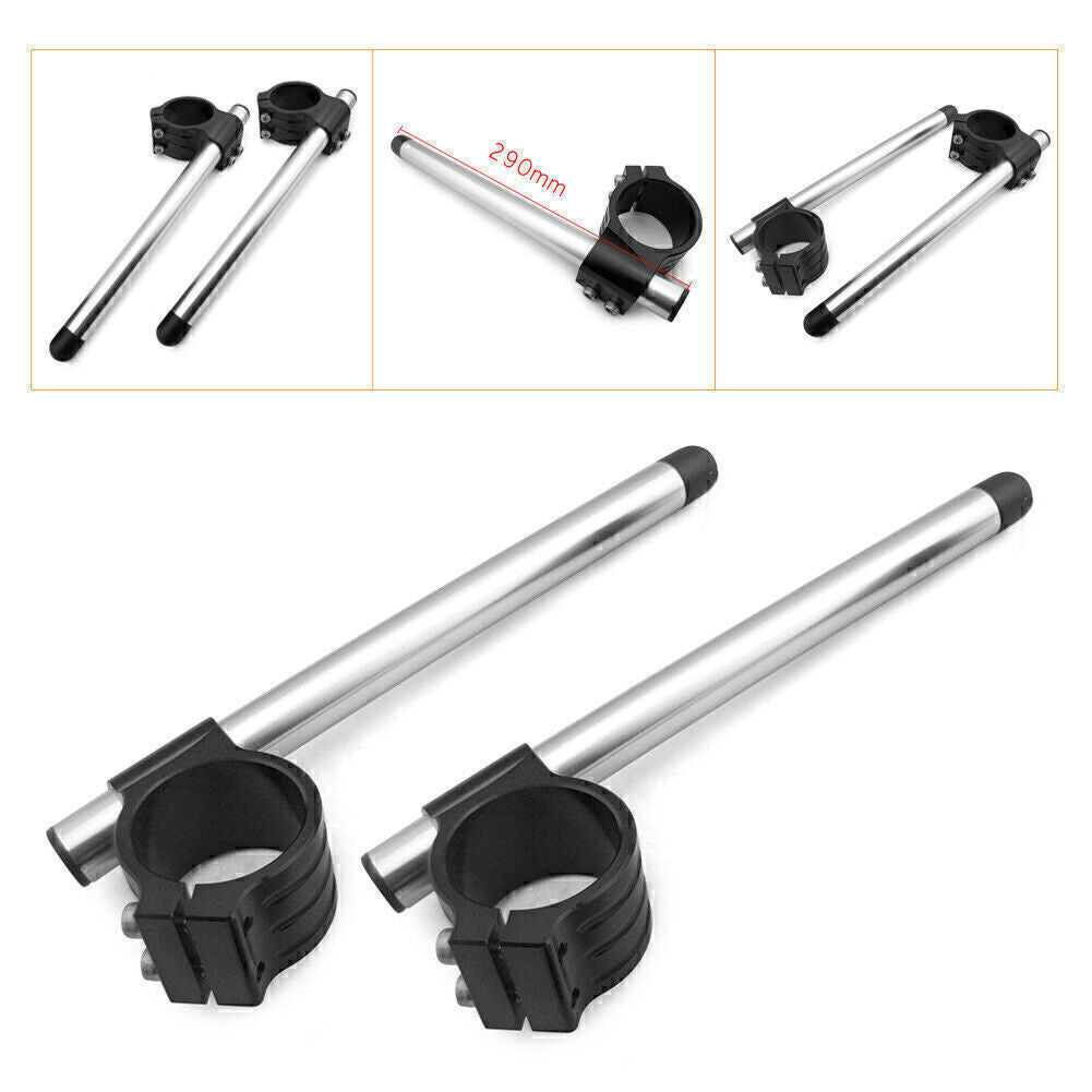 2x 50mm Clip On Ons Handlebars Set Fit for SUZUKI GSXR 600 750 1000 TL1000R Q