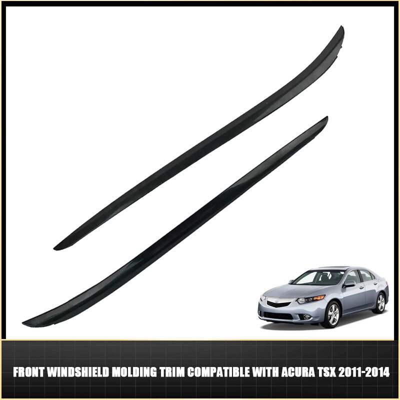 Front Windshield Molding Trim LH+RH for Acura TSX 2011-2014