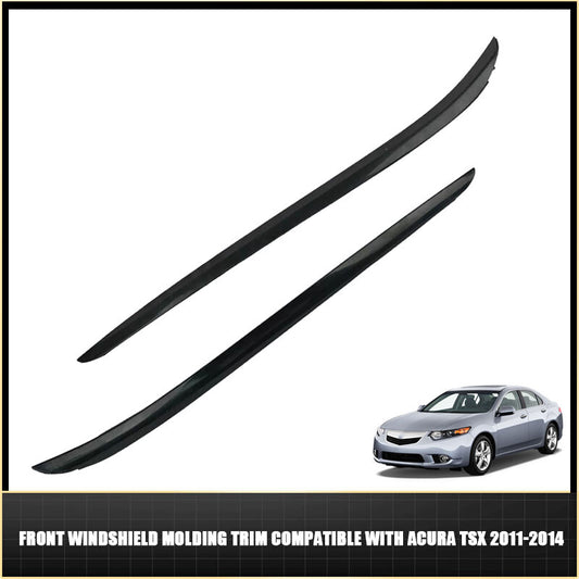 Front Windshield Molding Trim LH+RH for Acura TSX 2011-2014