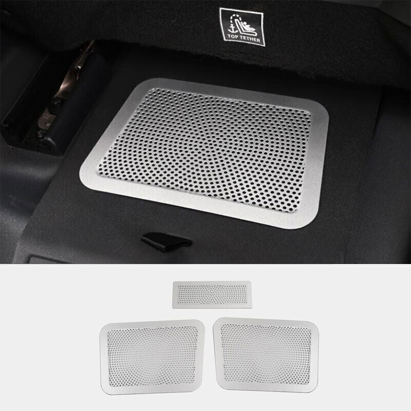for Land Rover for Defender 2020-25 Silver Steel for Seat Lower Air Outlet Dust Cover 3X