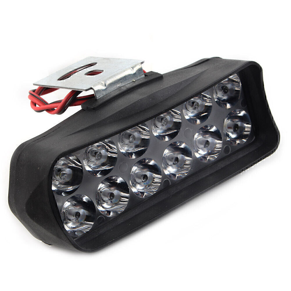 For Car UTV ATV Scooters 1X Motorcycle Headlight Spot Fog Light 12-LED Headlamp Q