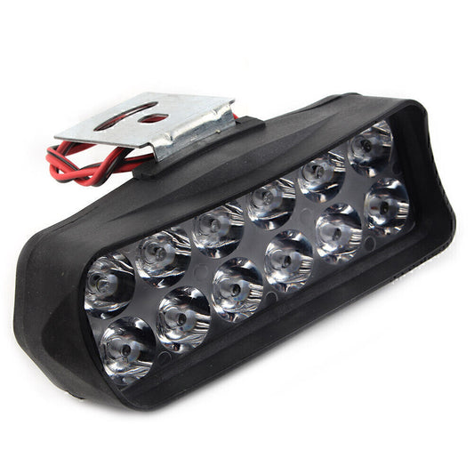 For Car UTV ATV Scooters 1X Motorcycle Headlight Spot Fog Light 12-LED Headlamp Q