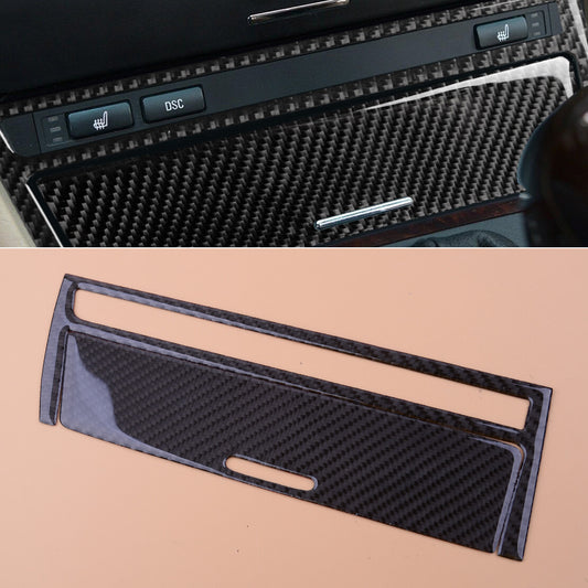 Carbon Console Cigarette Lighter Ashtray Panel Trim Fit for E46 4 Door 98-06 v