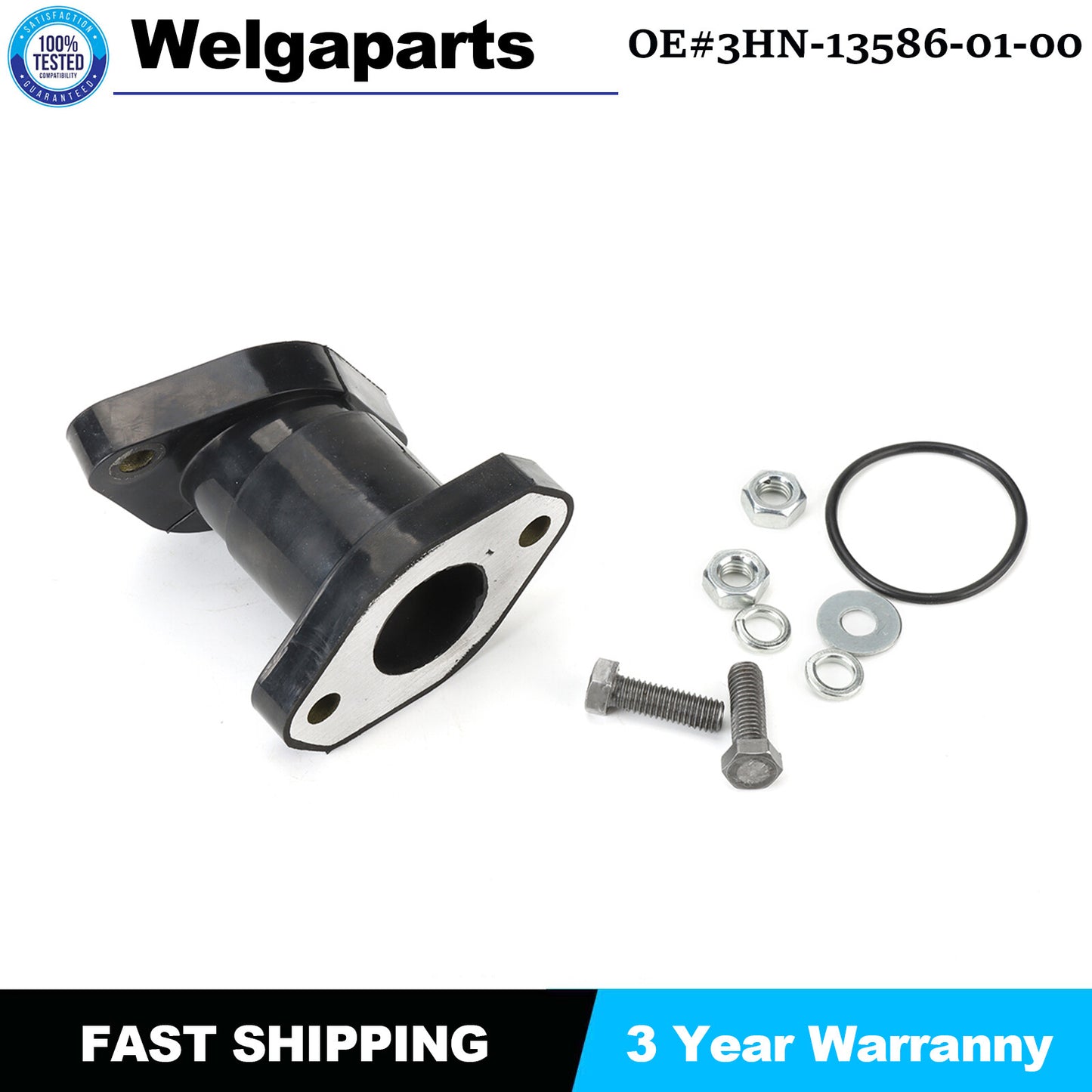 For Kodiak 400 Big Bear 350 Moto 4 YFM350ER 3HN-13586-02-00 Intake Manifold Boot