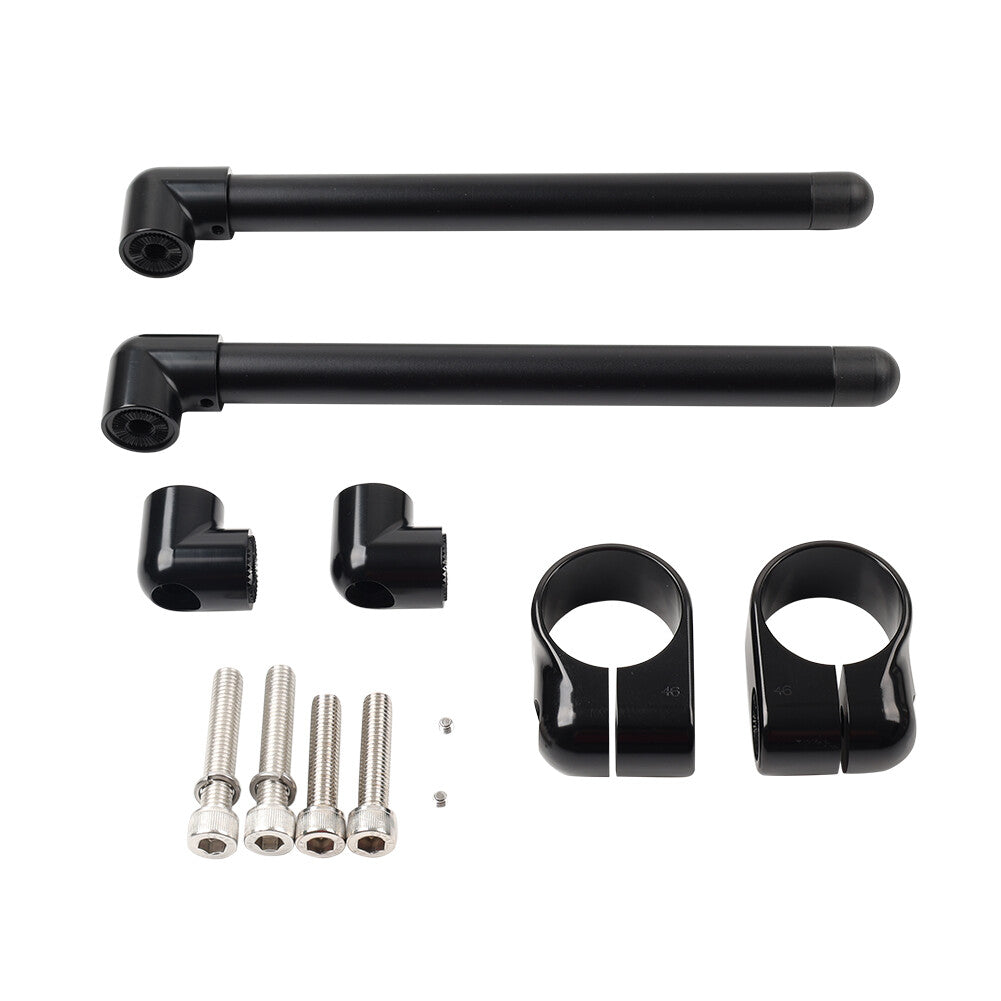 Cafe Racer Bars 7/8 Motorcycle Universal Clip-On Handlebar Fork Tube 46MM