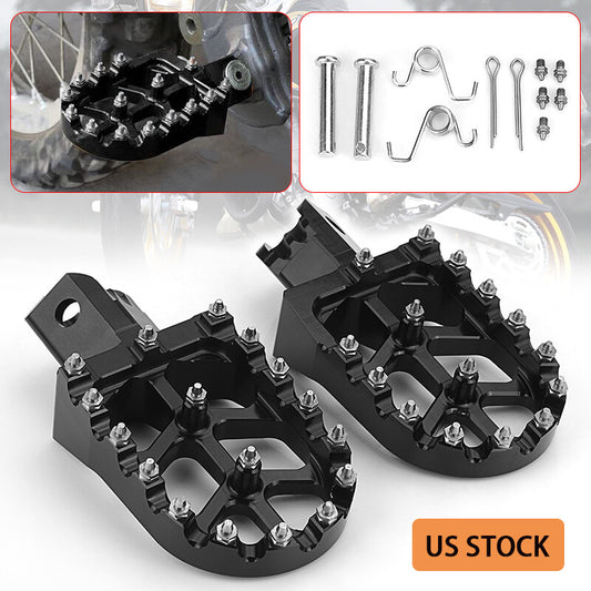 2x Motorcycle Footpegs Foot Pegs Rests Fit CRF50 XR70 CRF110 SSR SDG KAYO Xmotor