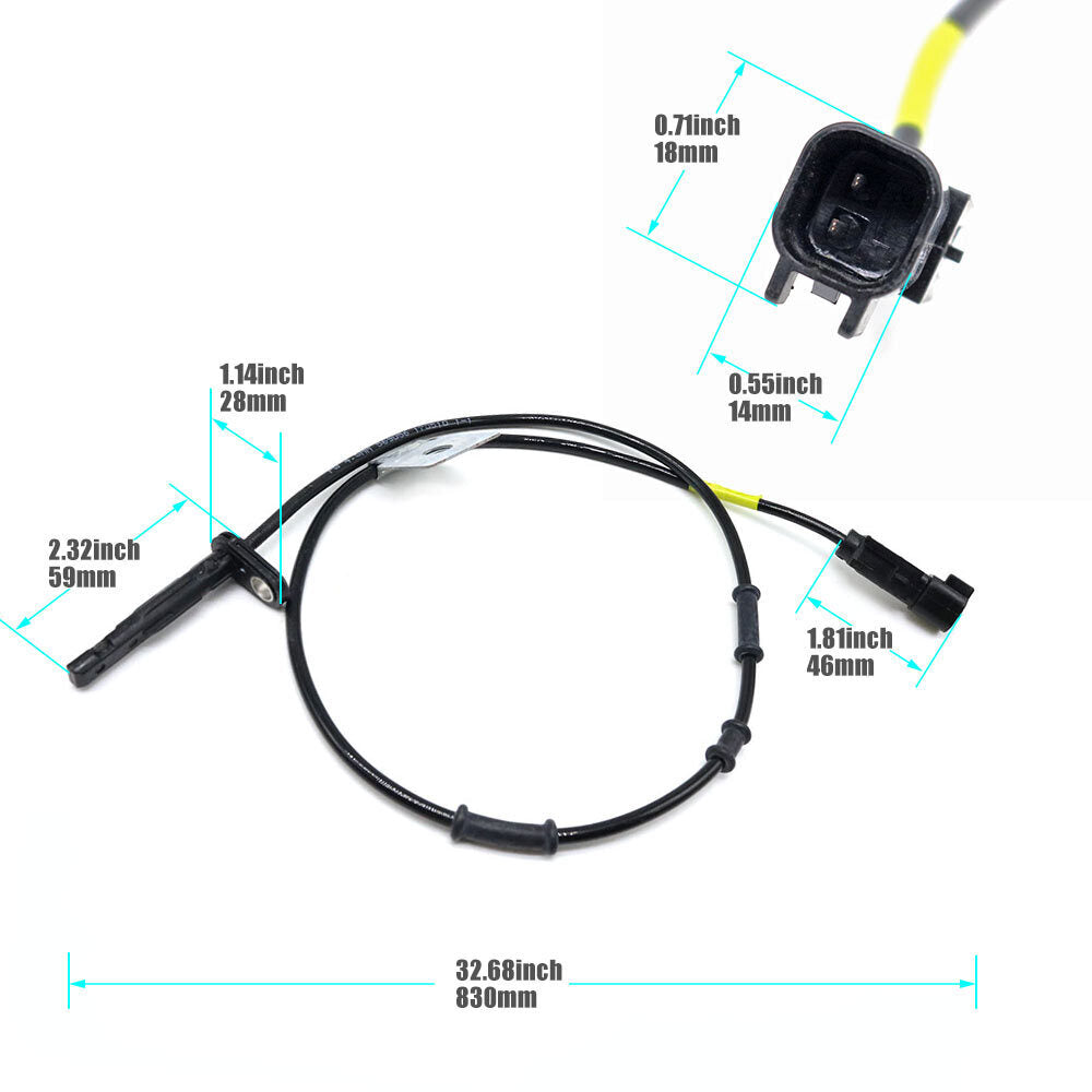 1x ABS Sensor for 2010-2017 for Chevrolet Equinox for GMC Terrain Front Left - 20811372