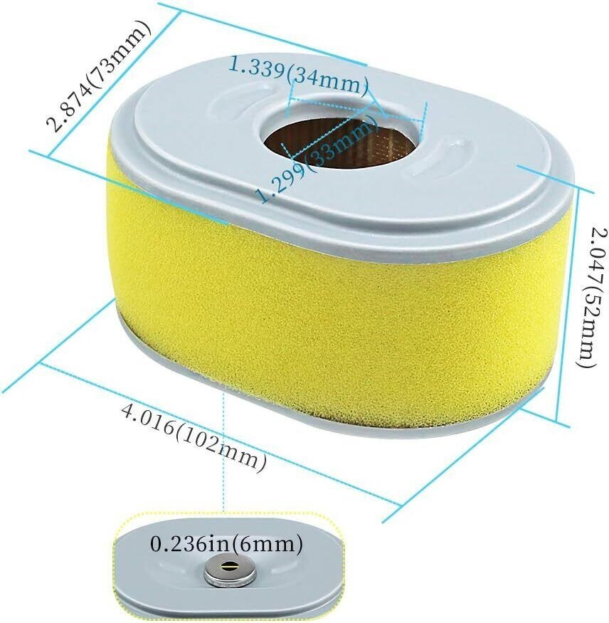 2Pack Air Filter for Honda GX110 GX120 180 220 260 3.5HP 4HP AM123909