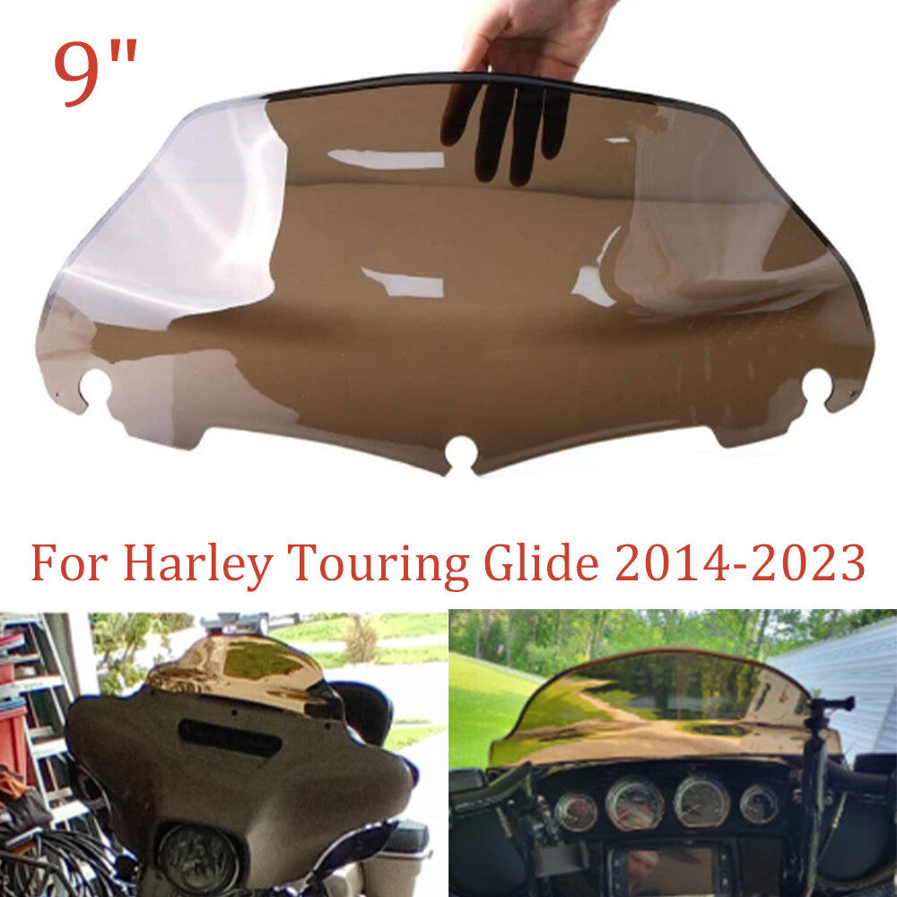 9-inch frosted windshield suitable for Harley Electra Street Glide 2014-up- n