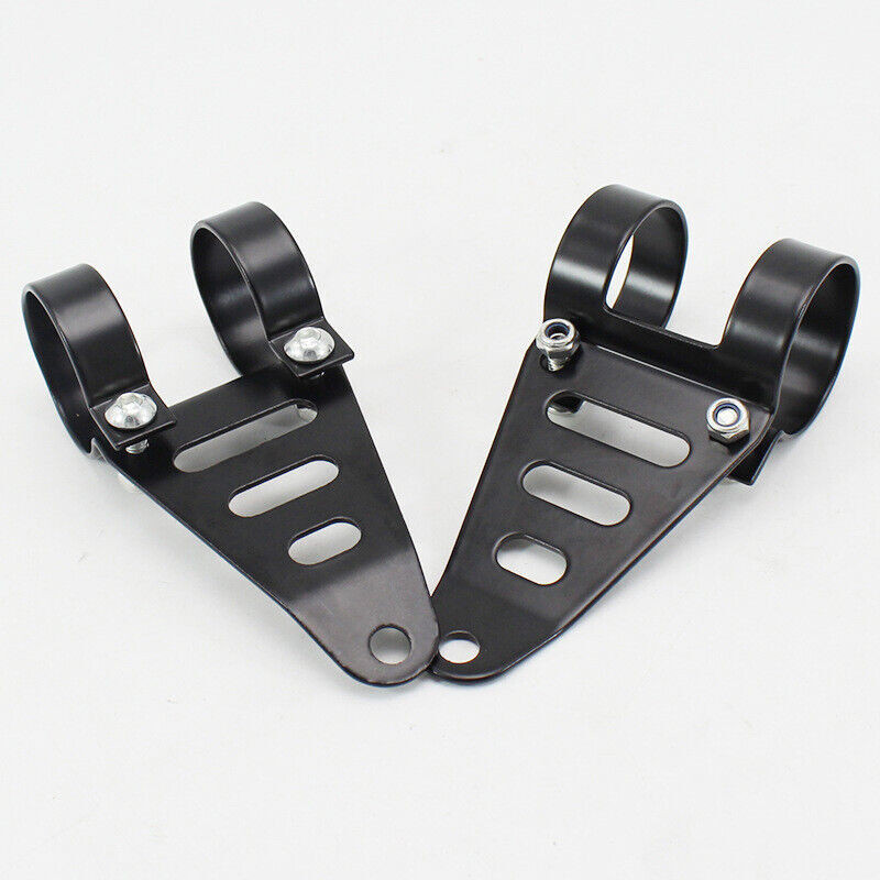 2PCS Motorcycle Front Fork Headlamp Part Headlight Bracket Mount Clamp v