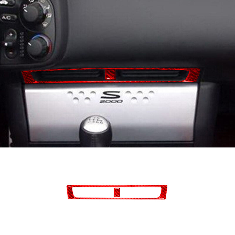 for Honda Accord Crosstour 2008 - 2012 Brown Woodgrain Dashboard Air Socket Frame Trim- v