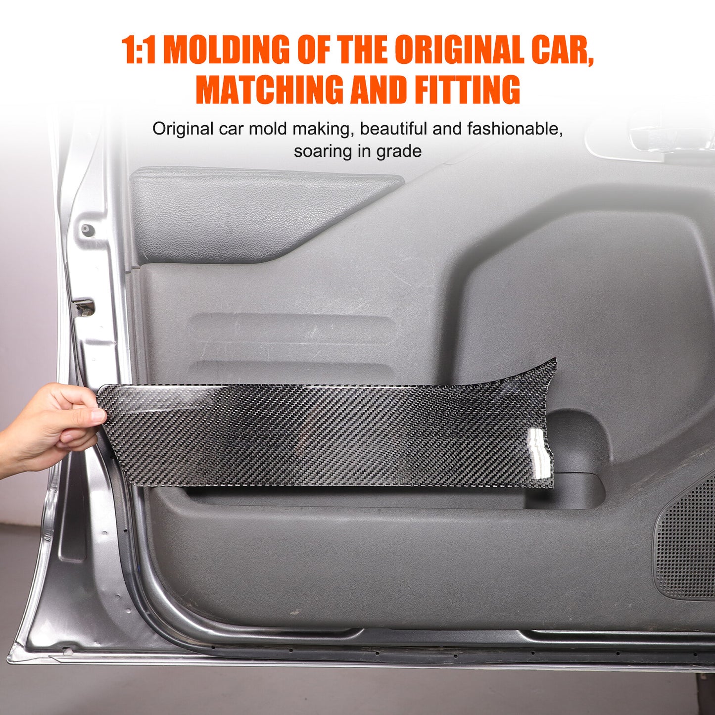 Carbon Fiber Center Control Gear Shift Panel Trim for Tundra 2022 - 23 ABS- v