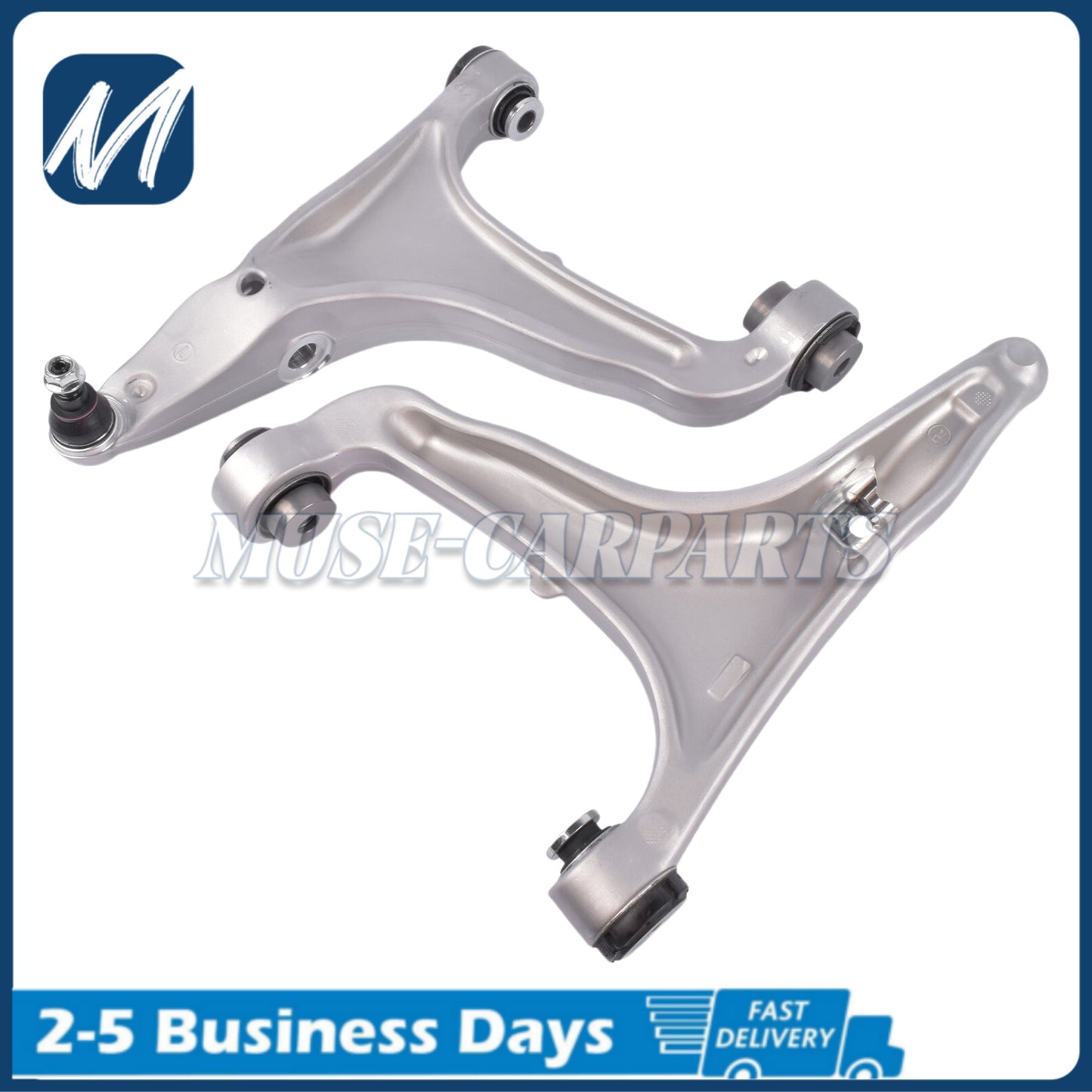 Two front left lower control arms for 2017-2022 for Maserati for Levante M161 V6 V8 models.