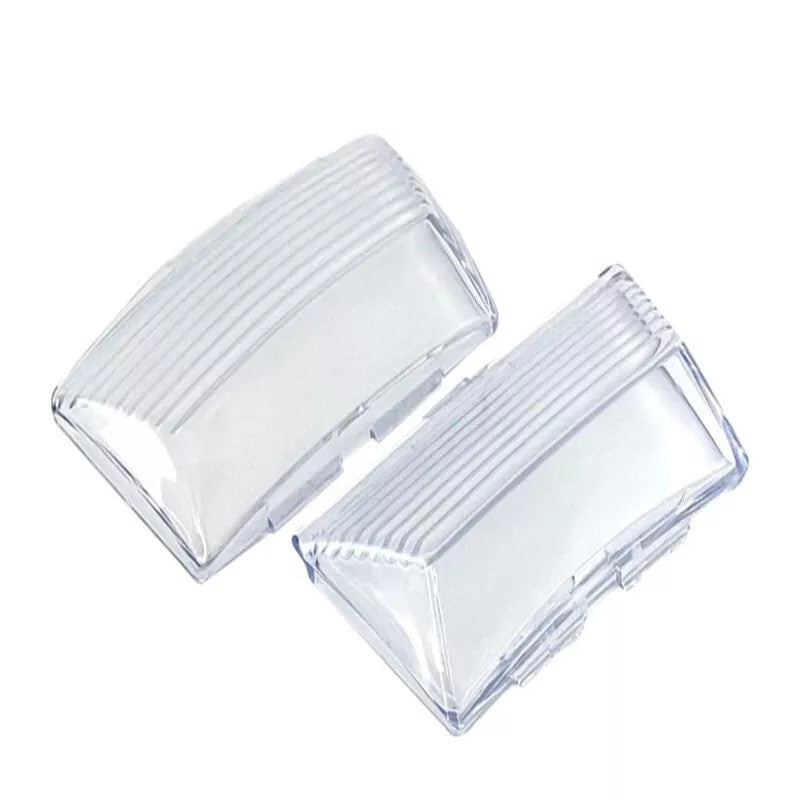 2X Clear Mud Guard Fender Tip Light Lamp Lens Cover for Harley Touring 1980-2013
