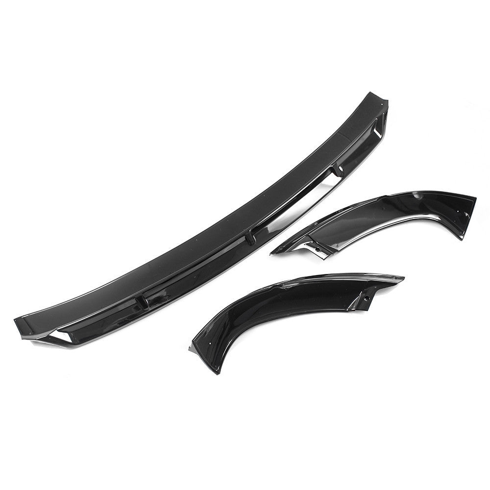 ABS Glossy Black Front Bumper Lip Spoiler Splitter For Model Y 2020-2024 Q