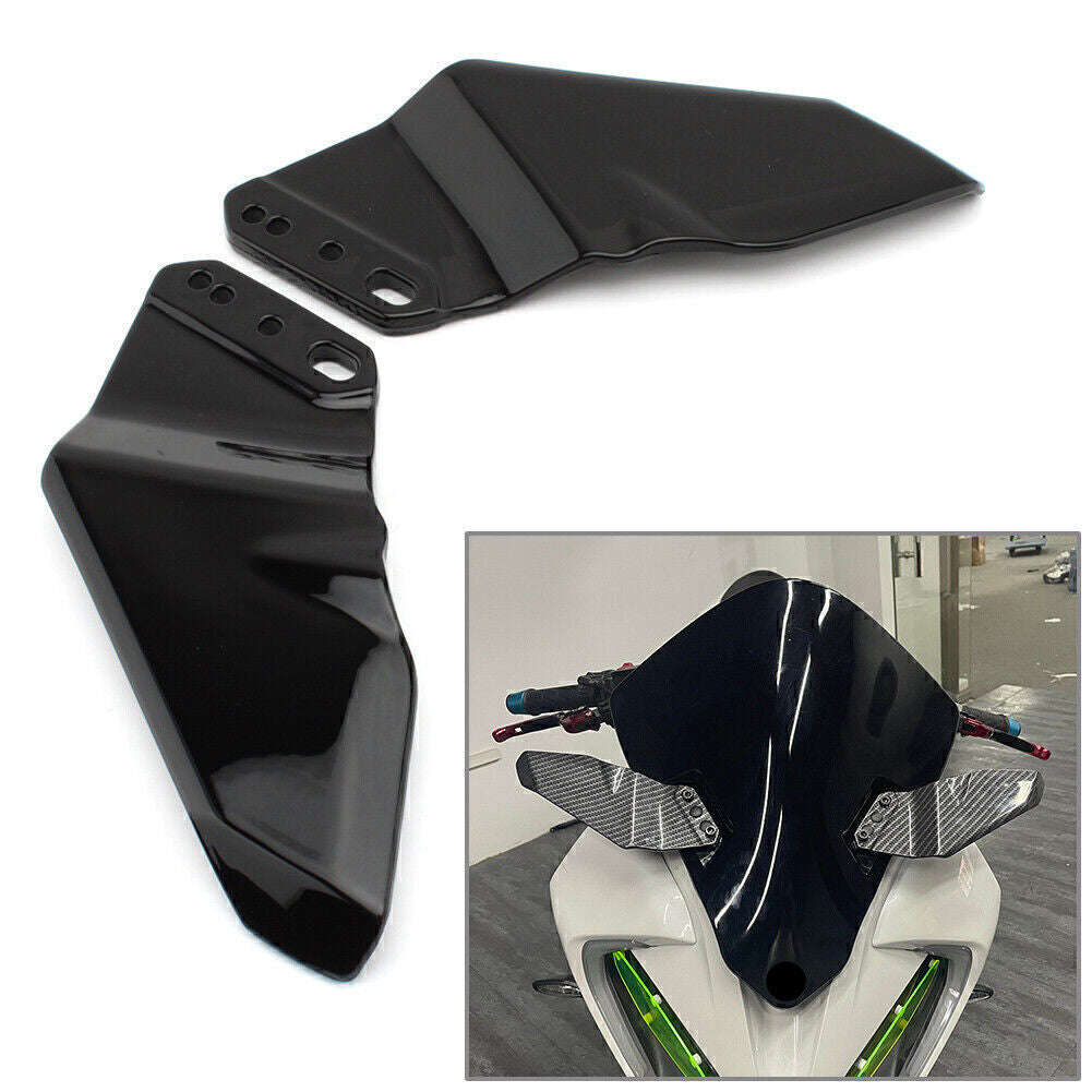 Wing Kit Spoiler for Honda for for Suzuki for BMW Universal Vivid Black 2PCS