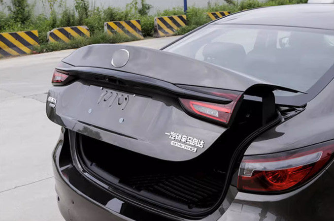 ABS Gloss black Rear Door Trunk Frame Cover Trim 1pcs Fit for Mazda 6 2020-2021 n