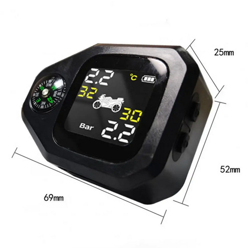Waterproof Motorcycle Tire Pressure Monitoring System External Sensors Tester Q