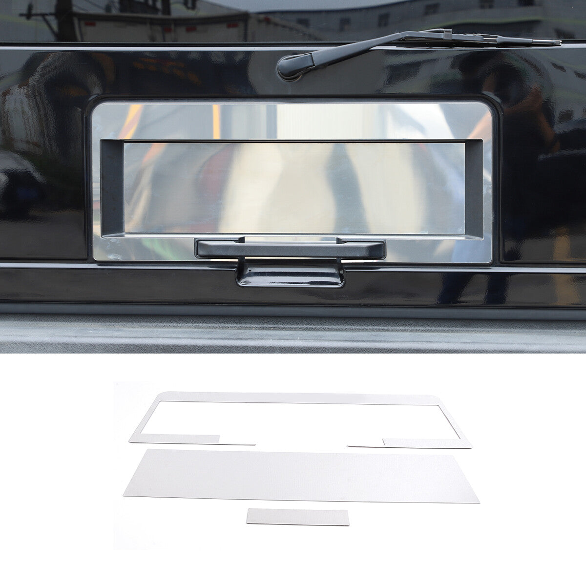 ABS carbon fiber rearview mirror triangular trim panels are suitable for Mercedes-Benz for Smart 2009 - 2015.