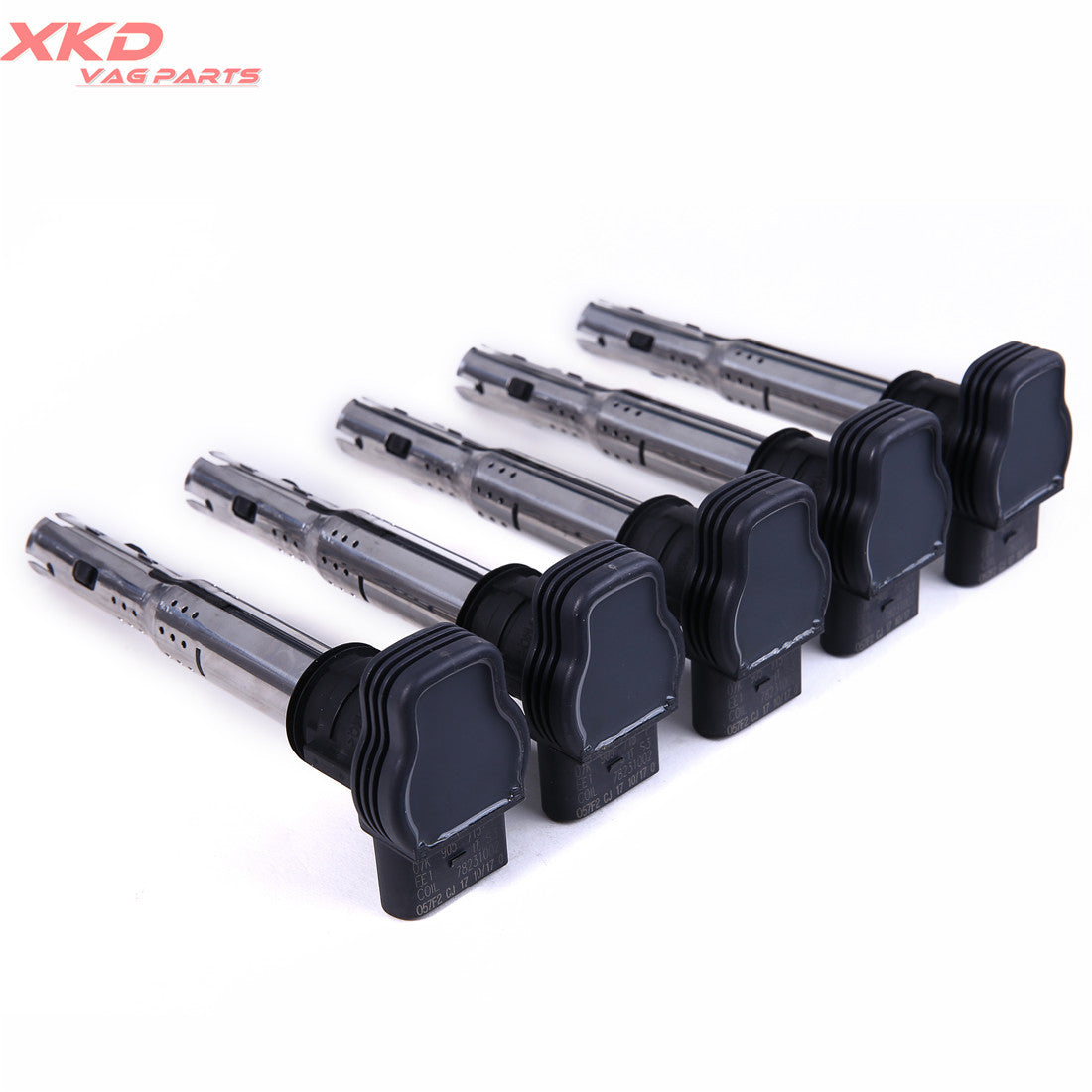 5Pcs Ignition Coils for VW for Jetta for Golf Rabbit Beetle 2.5 L5 2006-2012 Q